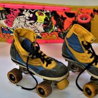 Vintage Skaterats skateboard and pair of Giant sport  Roller-skates - Sold for $37 - 2018