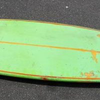 1970s 56' Tatton  twin fin square tail surfboard - Sold for $124 - 2019