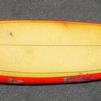 1970s Bobannaring by Warren Partington surfboards Kneeboard 54'  with wedge tail for Mick Marchants - Sold for $124 - 2019