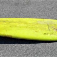 1970s Warren Cornish Byron Bay  6'11 single fin square tail surfboard - Sold for $211 - 2019