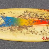 1970s Warren Partington Wild Life 55 12 Baked Bean tri fin kneeboard - Sold for $124 - 2019