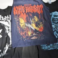Group lot assorted heavy metal band  gig t-shirts and singlet incl King Parrot, Lamb Of God, Slipknot and  Sabbath - Sold for $37 - 2019