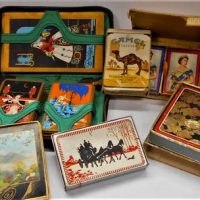 Group of playing card decks incl Camel cigarettes, Johnnie Walker, Deco packs etc - Sold for $27 - 2019