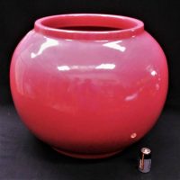 Very large pink Fowler Ware Australian pottery vase - 29cm H - Sold for $37 - 2019