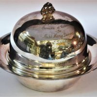 c1950s Carrington EPNS butter dish presented by Victorian Premier - Hon G J B McDonald to Miss Mary Dunne - Sold for $31 - 2019