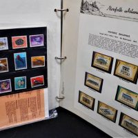 Vintage Seven seas hingless stamp album of  Australian Territories including Antarctica and Papua New Guinea - Sold for $81 - 2019