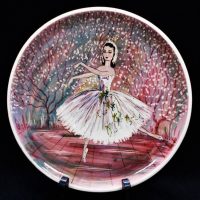 1960s Guy Boyd Ballerina Wall plate - 23cm - signed M Talbot - Sold for $62 - 2019
