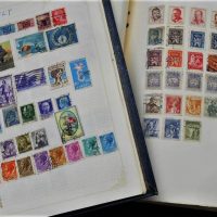 2 x vintage  Albums of international hinged stamps including 1950s Chinese cultural revolution, Pre decimal Australian etc - Sold for $35 - 2019