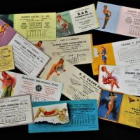 Group of Risqu 1950s American advertising  Blotters - Sold for $211 - 2019