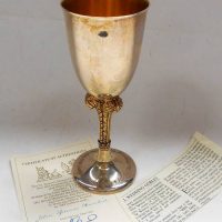 1981 Boxed Sterling silver goblet By St James House for the Wedding of Lady Diana Spencer - Sold for $193 - 2019