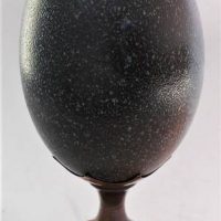 Emu Egg mounted on EPNS Stand - Sold for $62 - 2019