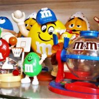 Large shelf lot of M&Ms figurines and dispensers etc - Sold for $62 - 2019
