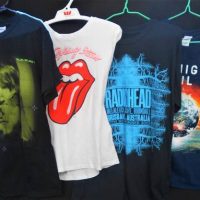 4 x Band & Gig Shirts - Midnight Oil 2017 World Tour, Radiohead 2012, Kings of Leon & Rolling Stones - Sold for $25 - 2019