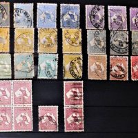 Album of loose unhinged Australian stamps including First Day Covers, Colonial Kangaroos and King George VI - Sold for $75 - 2019