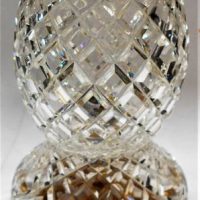 Vintage Conical cut crystal boudoir lamp - 27cm tall - Sold for $50 - 2019