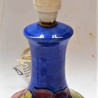 Vintage Moorcroft 'Anemone'  ceramic lamp base with impressed mark - approx18cms H (RESTORATION SIGHTED) - Sold for $62 - 2019