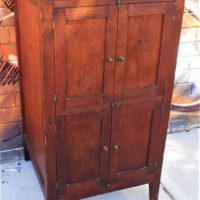 c1900 reworked Gramophone cabinet with 4 cabinet doors - Sold for $35 - 2019