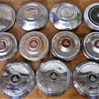 Large box lot assorted Holden hub caps incl EH, EK, F series, etc - Sold for $93 - 2019