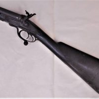 c1850s Pin fire Shot gun by Bartholomew Pedrotta, 12 gauge, double barrel breech loading - Sold for $335 - 2019