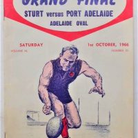 1966 SANFL Grand Final Football Record - Sturt vs Port Adelaide - Sold for $56 - 2019