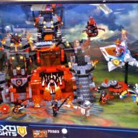 LEGO set 70323 Nexo Knights,  light up motion triggered store display diorama - Sold for $137 - 2019