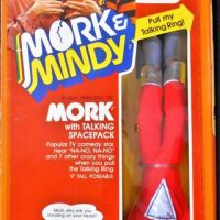 Vintage Mattel Mork and Mindy Mork Doll with talking space pack - Sold for $112 - 2019