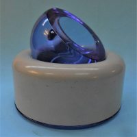 1968 Joe Colombo Biglia Ashtray  by Arnolfo di Cambio fluorite purple glass revolving ashtray AF - Sold for $161 - 2019