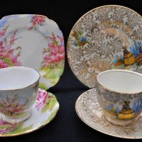 2 x Trios Royal albert  Blossom time and Empire crinoline lady - Sold for $31 - 2019