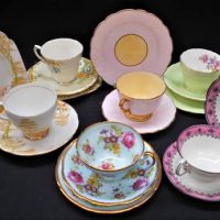 6 x Pretty English China trios including Aynsley, Foley and Royal Standard - Sold for $81 - 2019