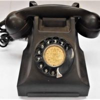 Vintage black Bakelite rotary dial telephone - Sold for $37 - 2019