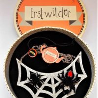 Erstwilder Melbourne Spider web necklace cozy cobweb  in original box - Sold for $43 - 2019