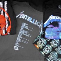 Group lot metal and punk bandgig t-shirts incl Metallica, Rise Against, etc - Sold for $25 - 2019