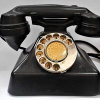 1930s Black Bakelite Rotary Dial Pyramid telephone - Sold for $124 - 2019