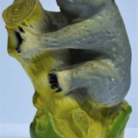 1930s plaster ware hand painted statue Koala on a Branch - approx 325cm H - Sold for $37 - 2019