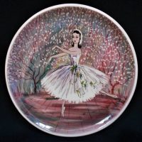 1960s Guy Boyd 'Ballerina' cabinet  wall plate - 24cm D - Sold for $62 - 2019