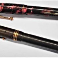 2 x Fountain pens - 1930s Swan Mabie Todd and marbled Summit 125 both with 14k gold nib - Sold for $35 - 2019