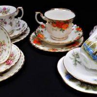 5 x Pretty English China Trio Incl Shelly and Royal Albert Winsome, and Woodland Welcome etc - Sold for $137 - 2019