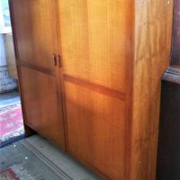 Mid-Century Modern Parker Furniture 2 door teak cabinet with adjustable shelves - approx 120cm - Sold for $50 - 2019
