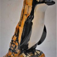 Vintage Elischer  Australian Pottery novelty Penguin shaped decanter - approx 20cm H - Sold for $37 - 2019