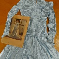 1940s Blue satin wedding dress  - Photo not included - Sold for $50 - 2019