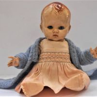1940s Plastic Pedigree doll with sleep eyes - Sold for $43 - 2019