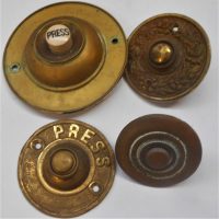 4 x Brass  front door bell buttons - Sold for $43 - 2019