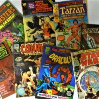 Group lot of comics Star Wars, Star Trek, Conan the Barbarian, Dracula, Lost in Space, Monsters Unleashed, etc - Sold for $37 - 2019