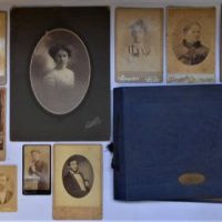 Group of Photographs including Carte de Vista portraits by M elbourne photgraphers circa 1880s and Album of portraits - Sold for $149 - 2019