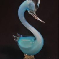Vintage light blue Italian  art Glass bird figurine - Sold for $62 - 2019