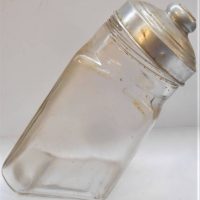 c1920s Milk Bar Lolly Jar with screw on aluminium lid - Sold for $56 - 2019