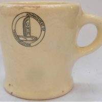 c1950s GMH  Advancement of transportation ceramic mug - Sold for $161 - 2019
