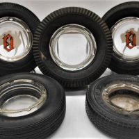 2 Vintage  tyre ashtray s including Olympic - Sold for $47 - 2019