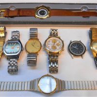 Group of Vintage watches including Omega and Seiko Quartz and Omegtron - Sold for $68 - 2019