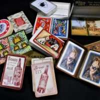 Group of playing card packs including  Boags xxx  and special bitter ale, round playing cards etc - Sold for $31 - 2019